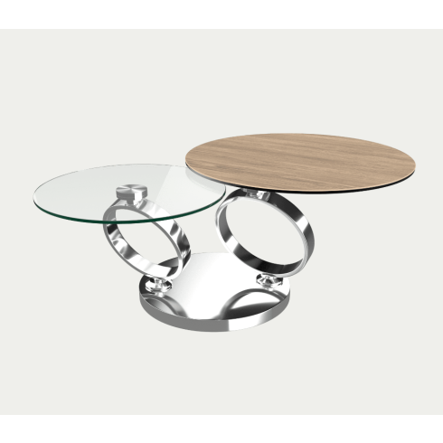 Table basse extensible Eolia Chêne